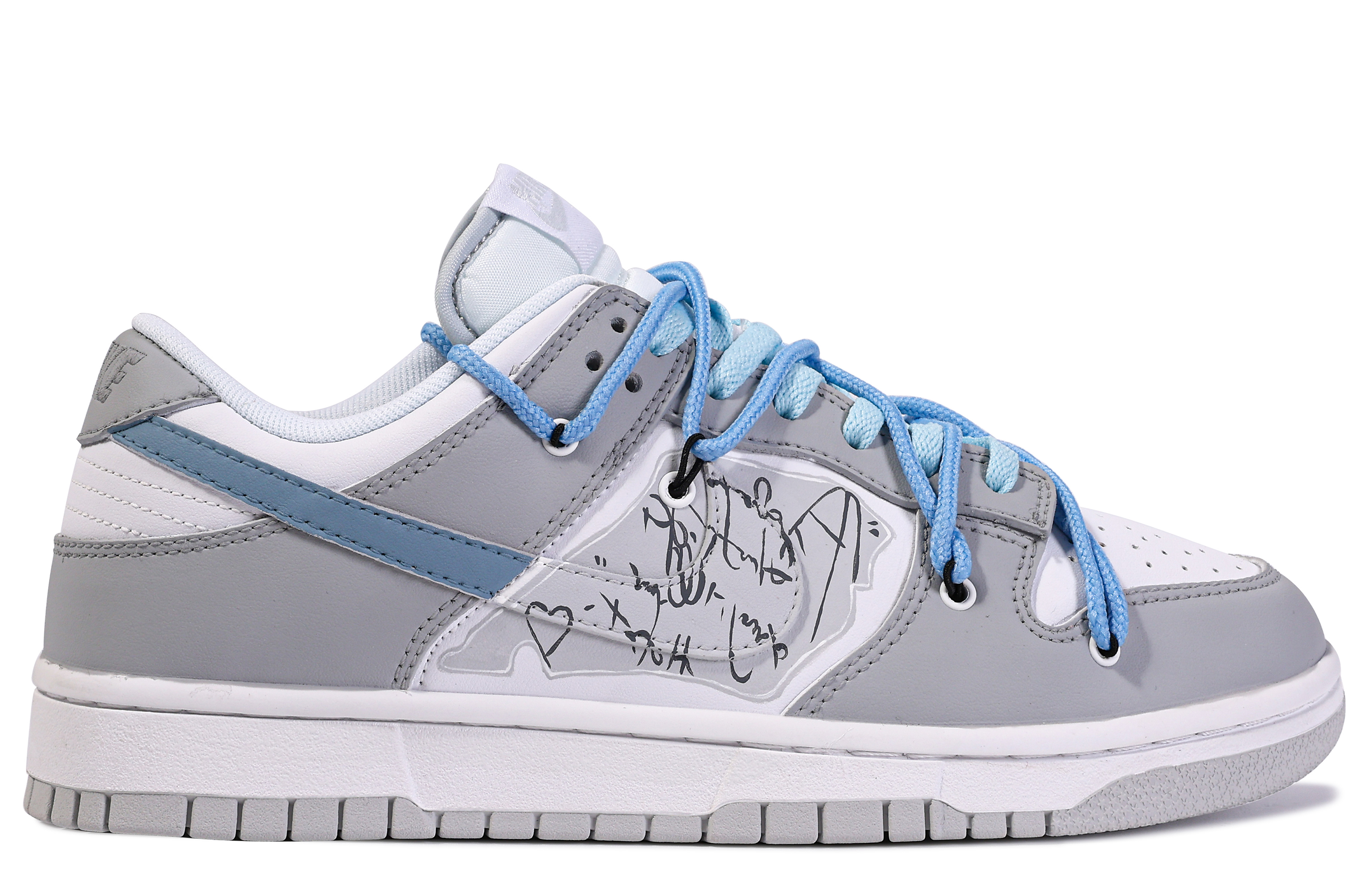 Nike Dunk Low 'Da Vinci Custom Blue and White' 圖 4