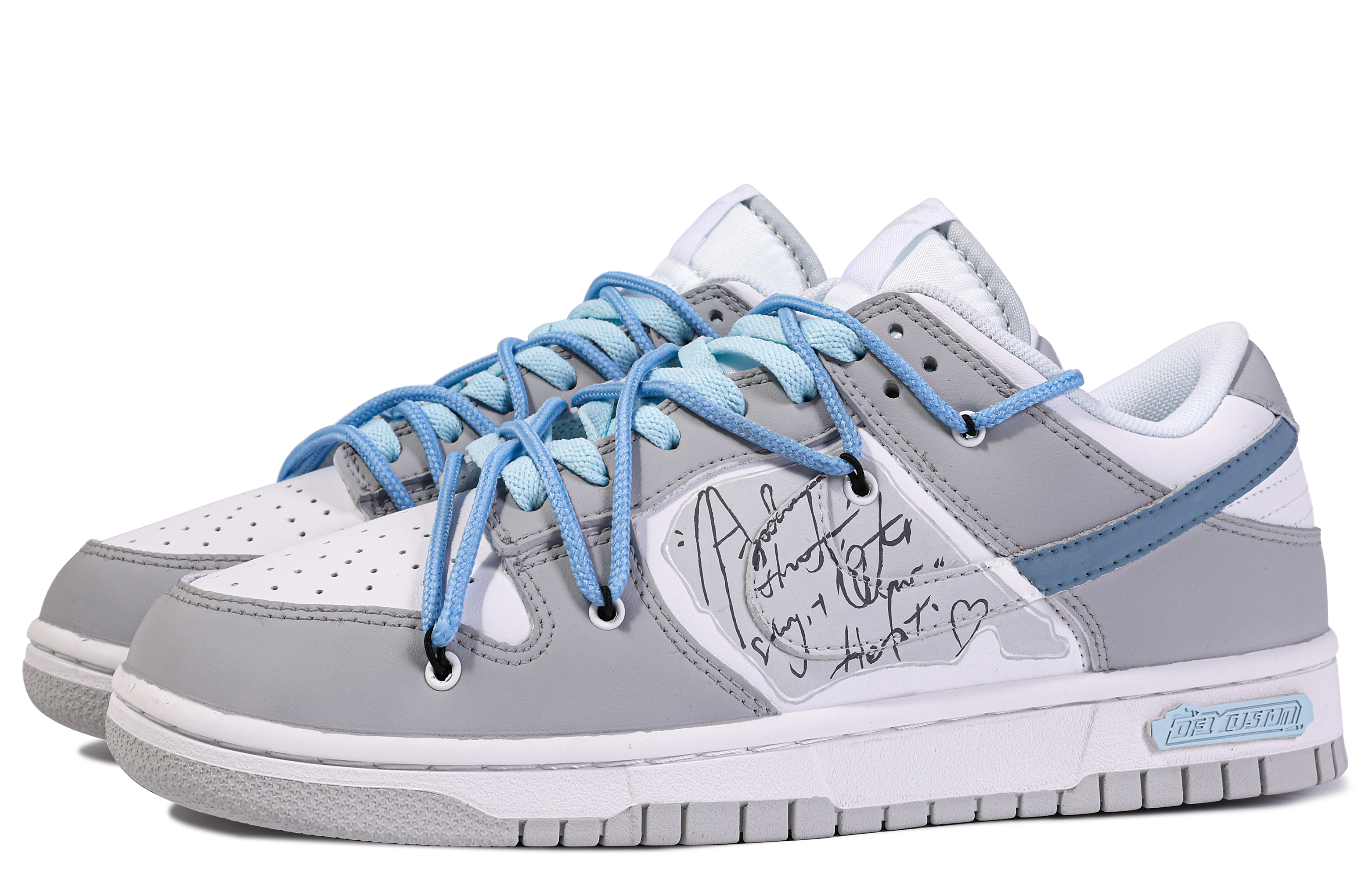 Nike Dunk Low 'Da Vinci Custom Blue and White' 圖 5