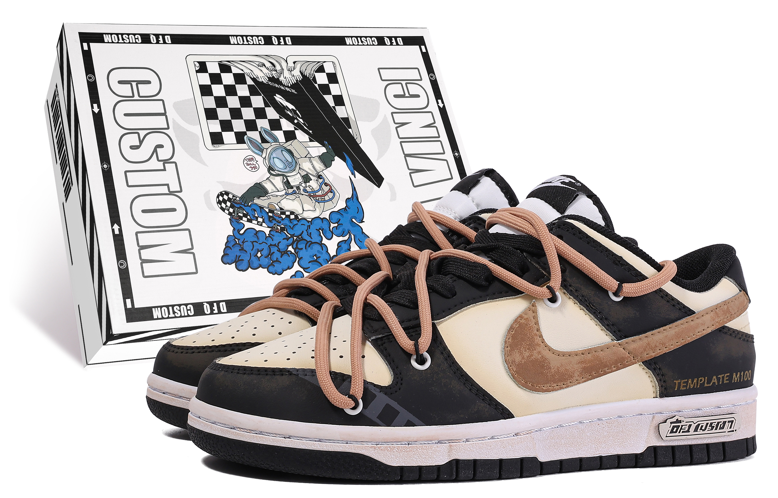 Buy Nike Dunk Low 'Da Vinci Custom Retro Film' Sepatu Sneakers CW1590-100-486436