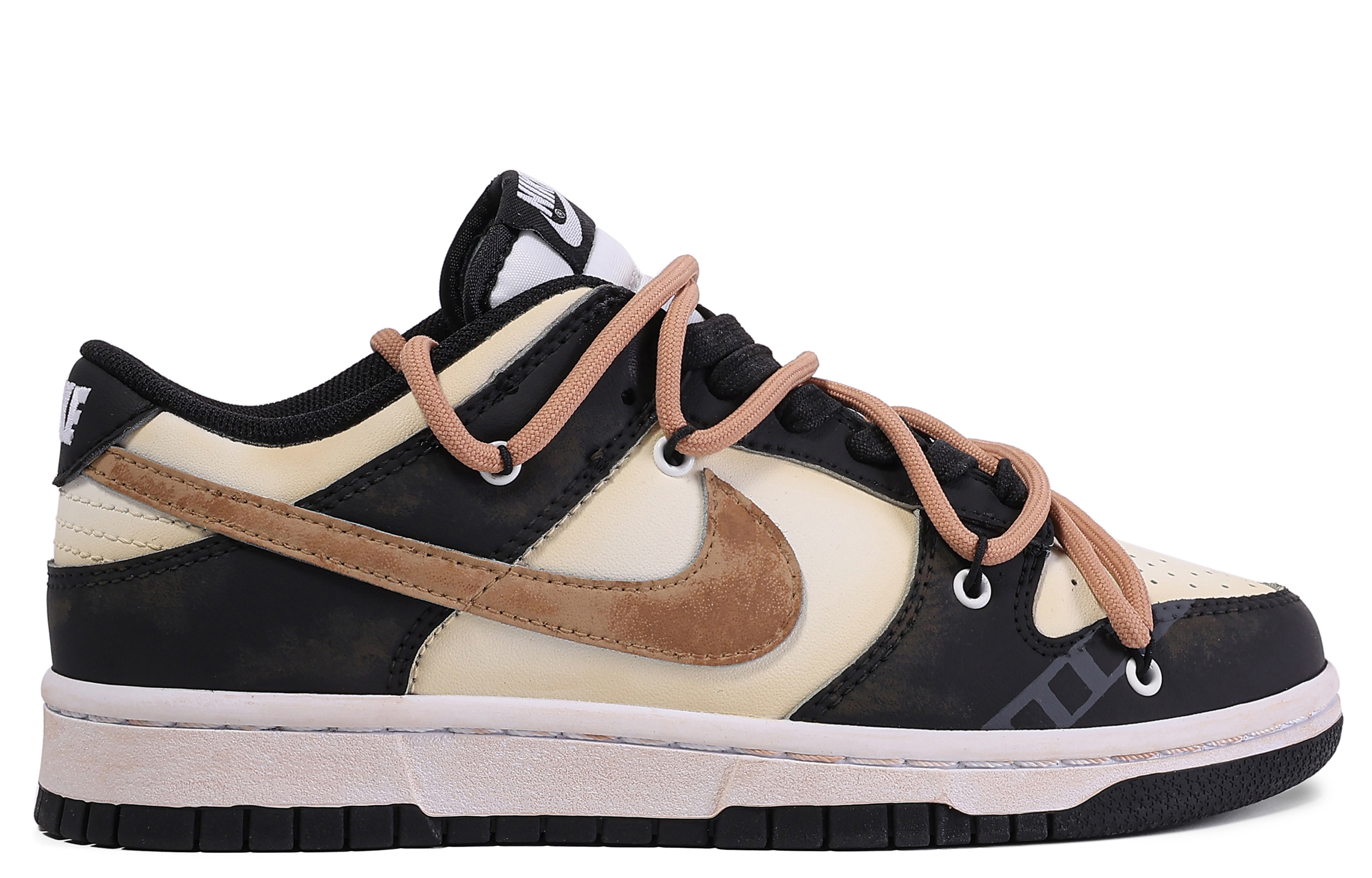 Shop Nike Dunk Low 'Da Vinci Custom Retro Film' Sepatu Sneakers CW1590-100-486436