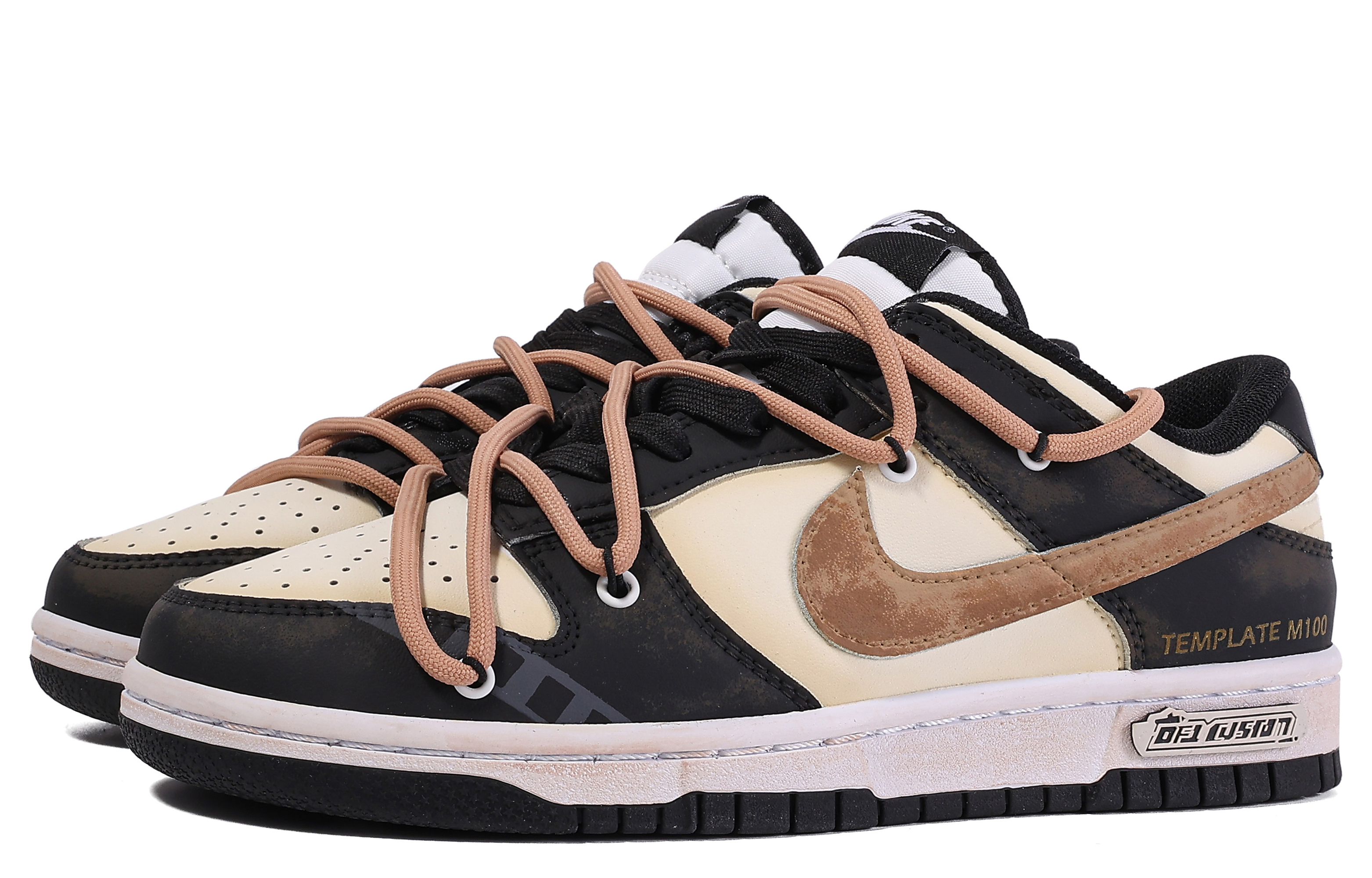 Purchase Nike Dunk Low 'Da Vinci Custom Retro Film' Sepatu Sneakers CW1590-100-486436