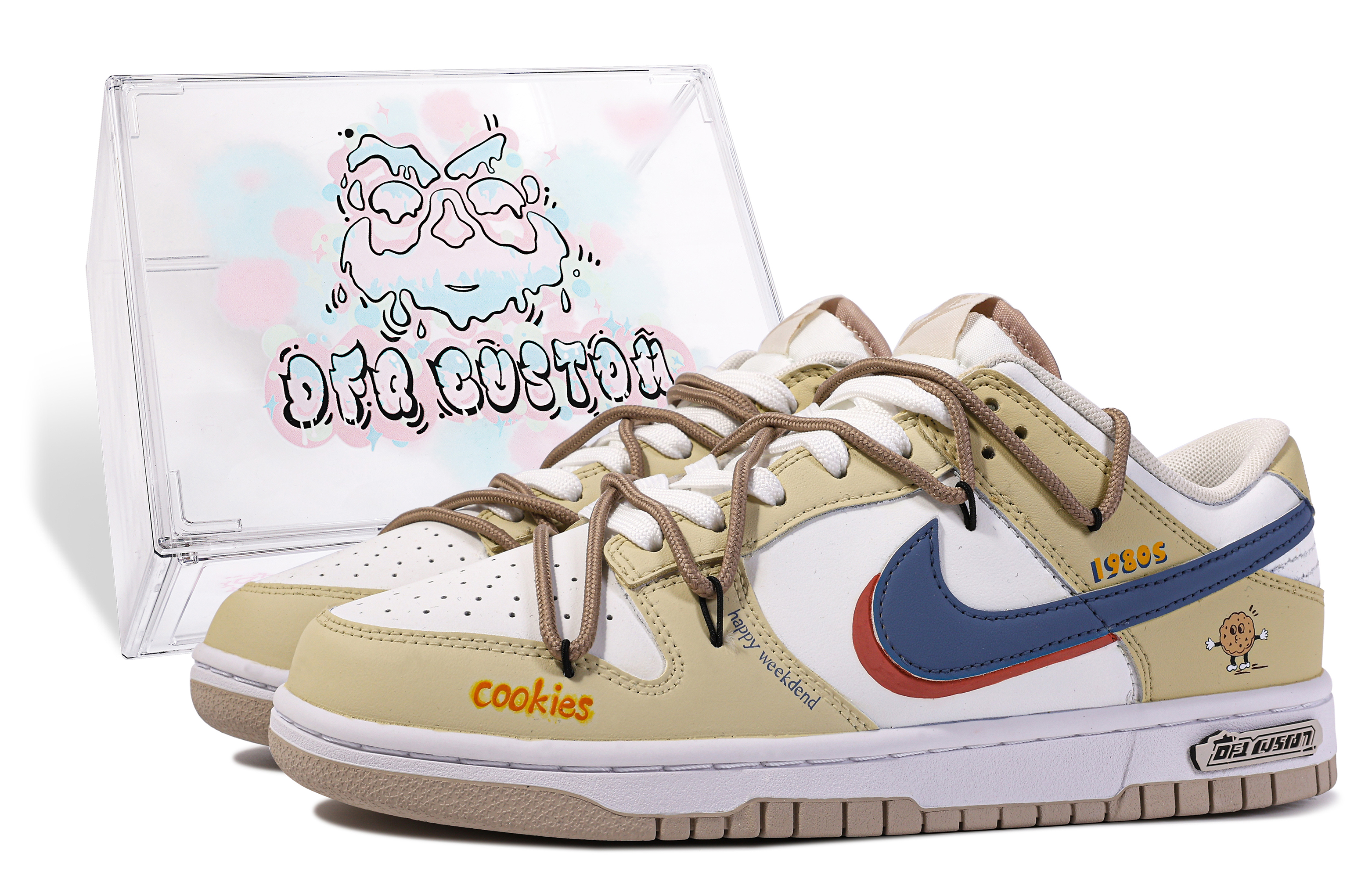 Buy Nike Dunk Low 'Da Vinci Grafiti Kuning Putih' DV0831-003(TeamM-1980s-BOX)