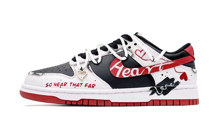 Nike Dunk Low 'Deconstructed Graffiti High Street - Black Red' 圖 2