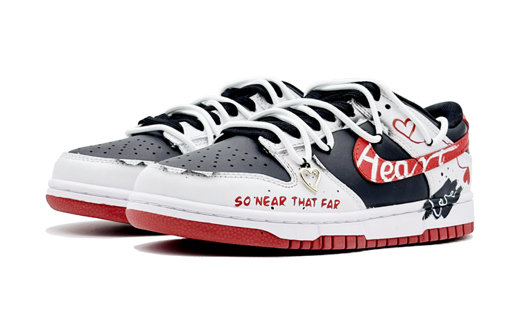Nike Dunk Low 'Deconstructed Graffiti High Street - Black Red' 圖 4