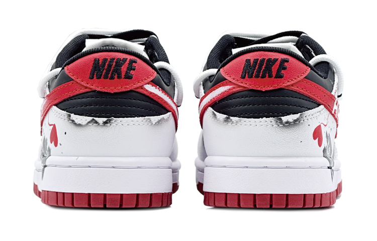 Nike Dunk Low 'Deconstructed Graffiti High Street - Black Red' 圖 5