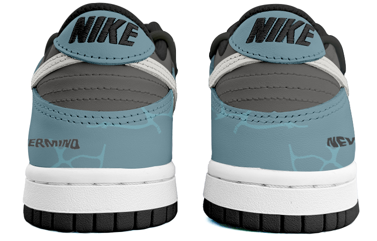 Shop 【定製球鞋】Nike Dunk Low 深海秘境 藍黑 復古 百搭 解構鞋帶 經典休閒 防滑耐磨 低幫 板鞋 GS