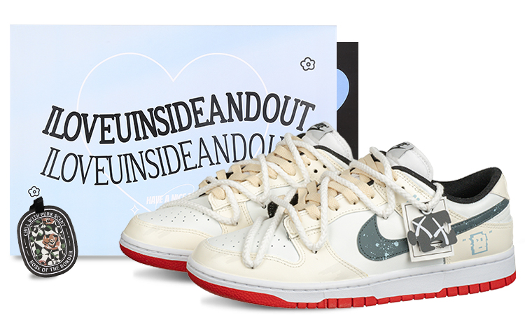 Buy 【定製球鞋】Nike Dunk Low JPG 低飽和度 骯髒鞋 復古作舊 高街 小眾百搭 低筒 板鞋 男女同款 米白