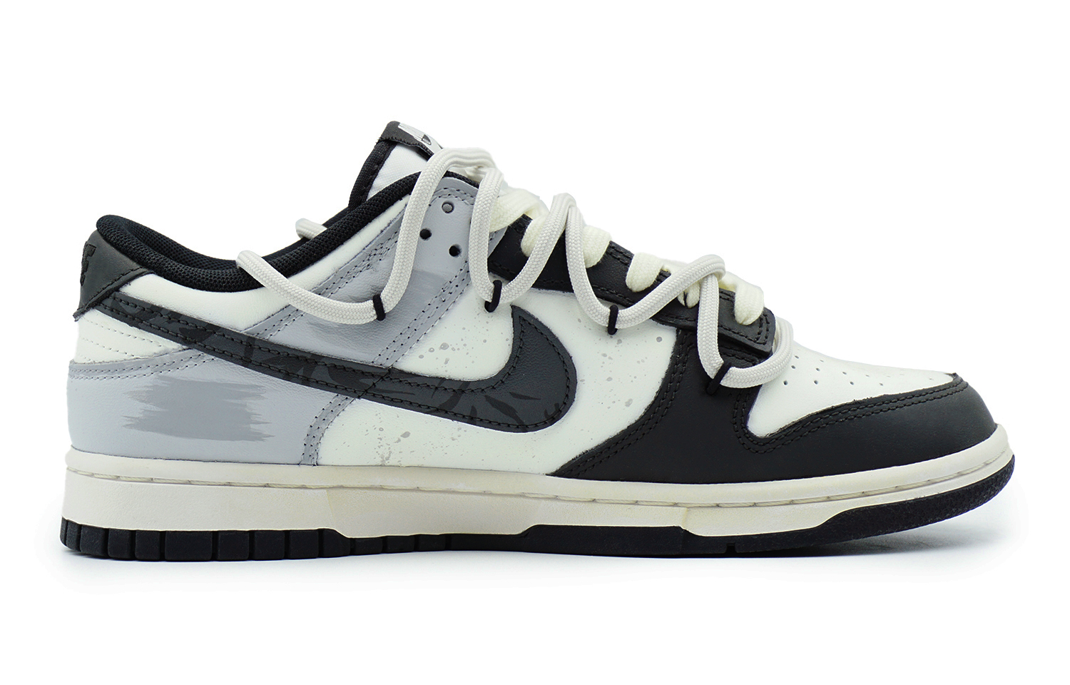 Order 【定制球鞋】Nike Dunk Low 醉楓染墨 高街 黑豹 高級 穿搭戶外 解構熊貓 復古做舊 防滑耐磨 低幫 板鞋 GS 黑