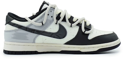 【定制球鞋】Nike Dunk Low 醉楓染墨 高街 黑豹 高級 穿搭戶外 解構熊貓 復古做舊 防滑耐磨 低幫 板鞋 GS 黑 Order 【定制球鞋】Nike Dunk Low 醉楓染墨 高街 黑豹 高級 穿搭戶外 解構熊貓 復古做舊 防滑耐磨 低幫 板鞋 GS 黑