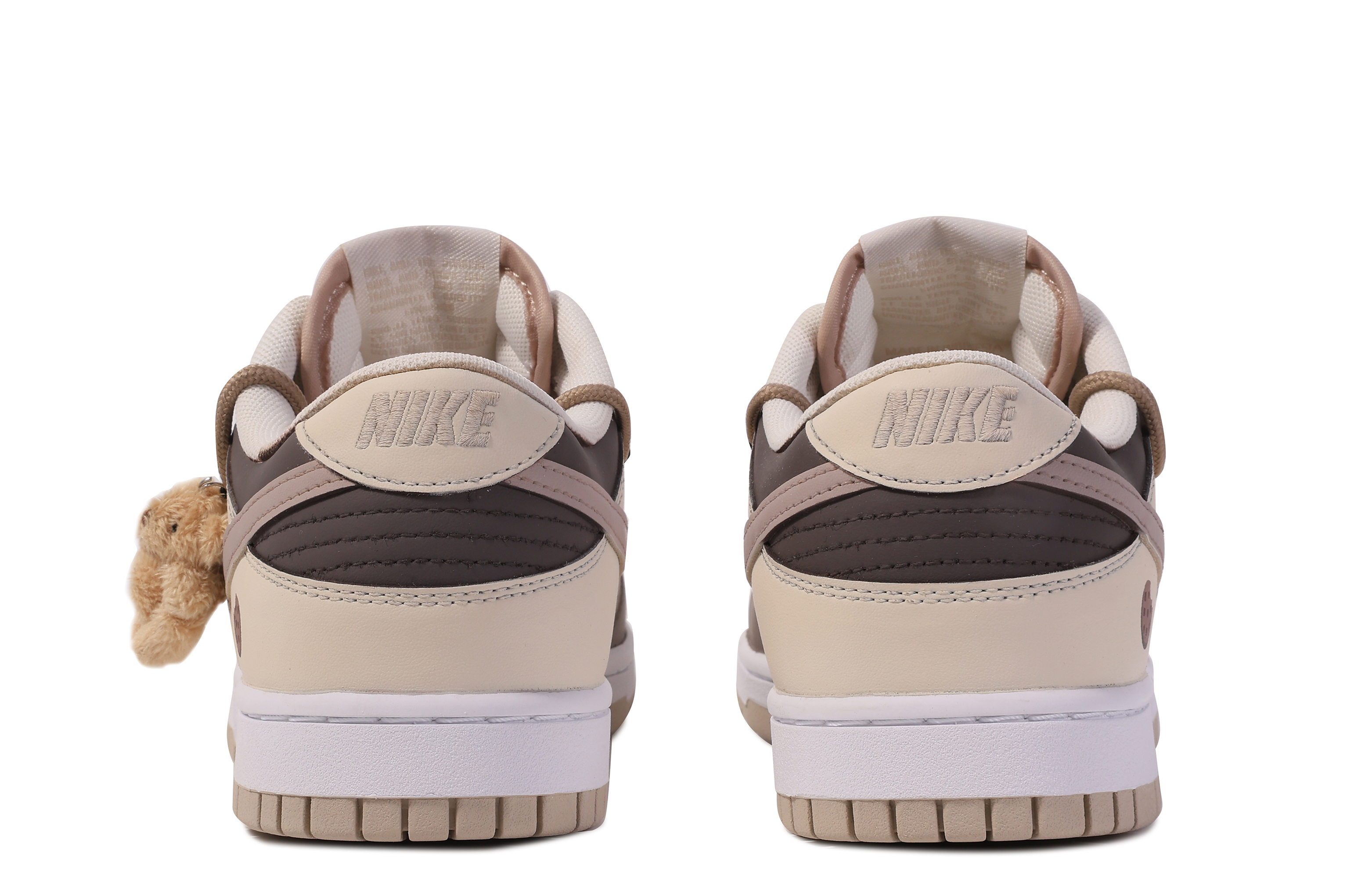 Details for 【客製化球鞋】Nike Dunk Low 索壹客製 禮盒 小熊餅乾 塗鴉 吊飾 簡約 百搭 防滑 低筒 板鞋 男款 米白棕