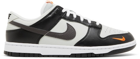 Nike Dunk Low 'Grey Black Orange Mini Swoosh' FN7808-001