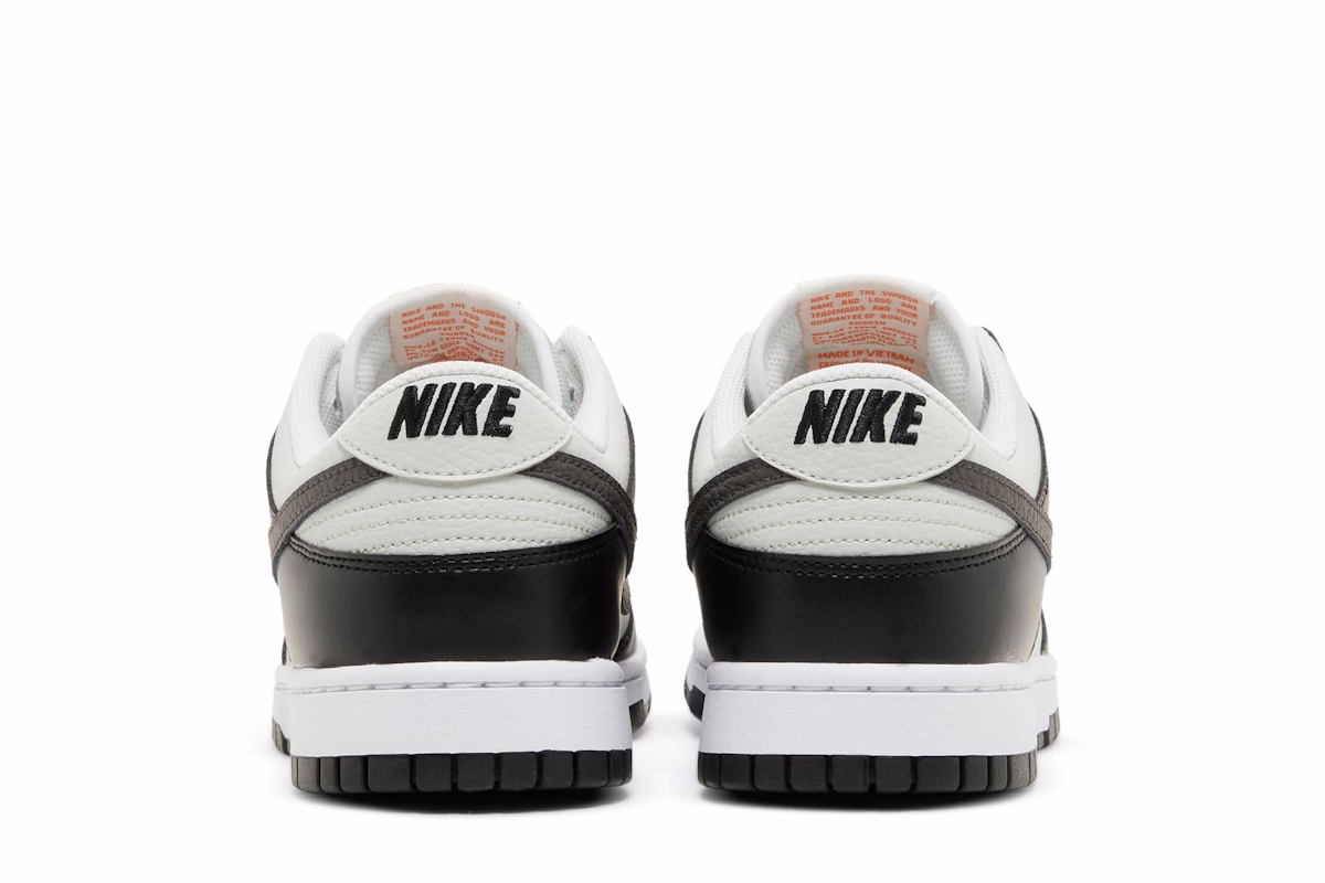 Nike Dunk Low 'Grey Black Orange Mini Swoosh'