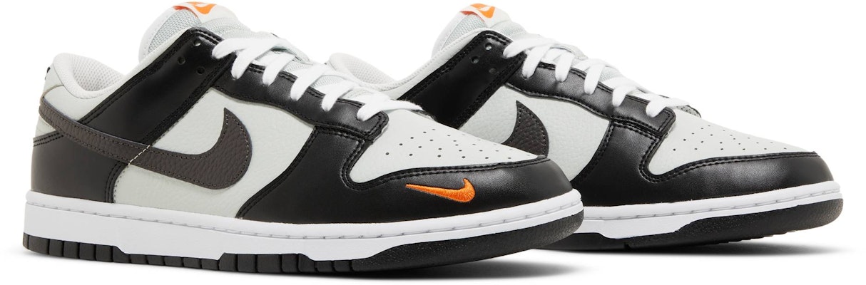 Nike Dunk Low 'Grey Black Orange Mini Swoosh' FN7808-001 Cheap Nike Dunk Low 'Grey Black Orange Mini Swoosh' FN7808-001