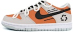 Buy 【客製化球鞋】 Nike Dunk Low 可回收 灰橙色 撞色 環保 圖標 潮流 解構鞋帶 防滑減震耐磨 低幫 板鞋