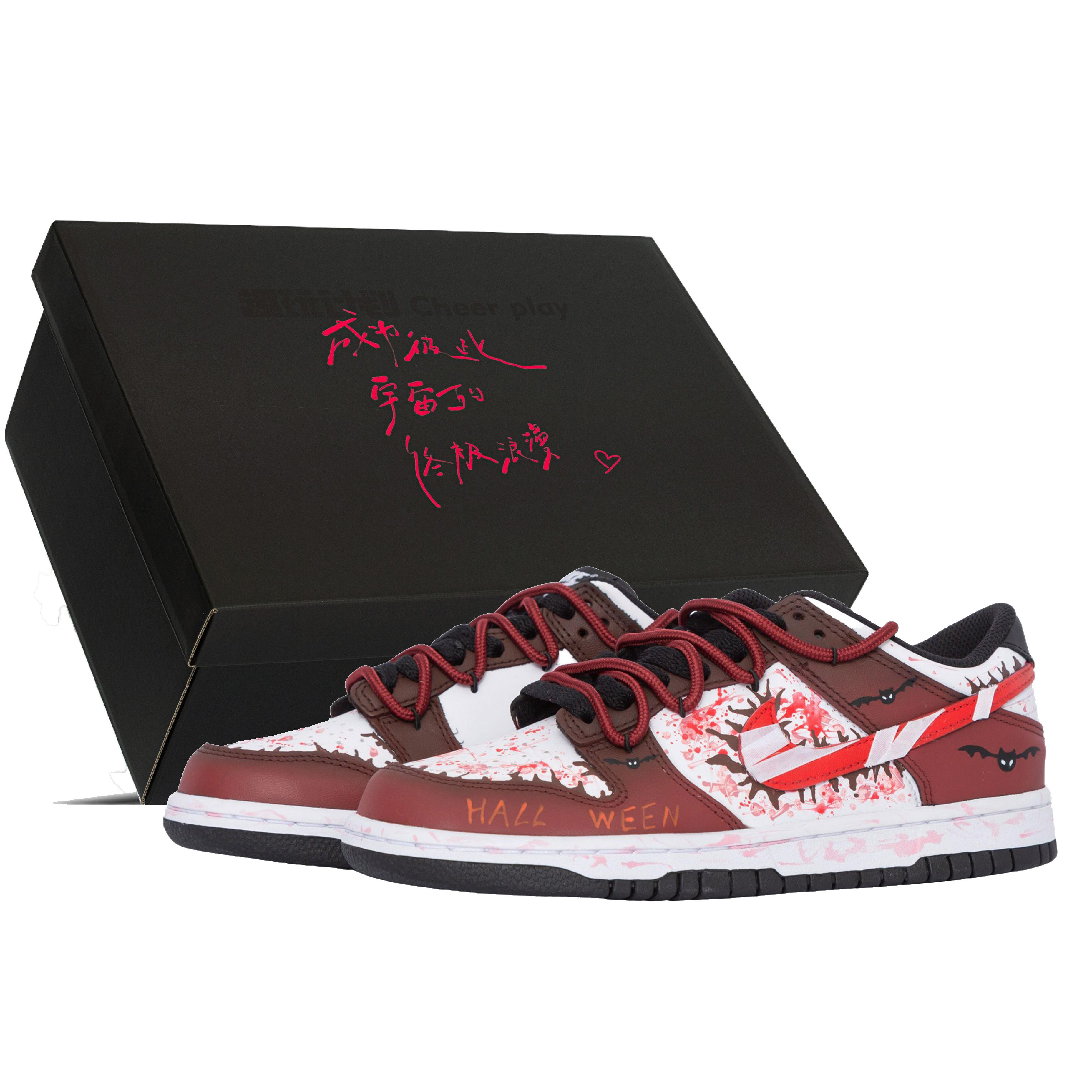 Buy 耐克Dunk Low 万圣节涂鸦拼接解构 破坏补丁 CW1590-100-474235