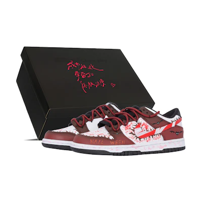 Nike Dunk Low 'Halloween Graffiti Splatter Bandage Patchwork Deconstructed'