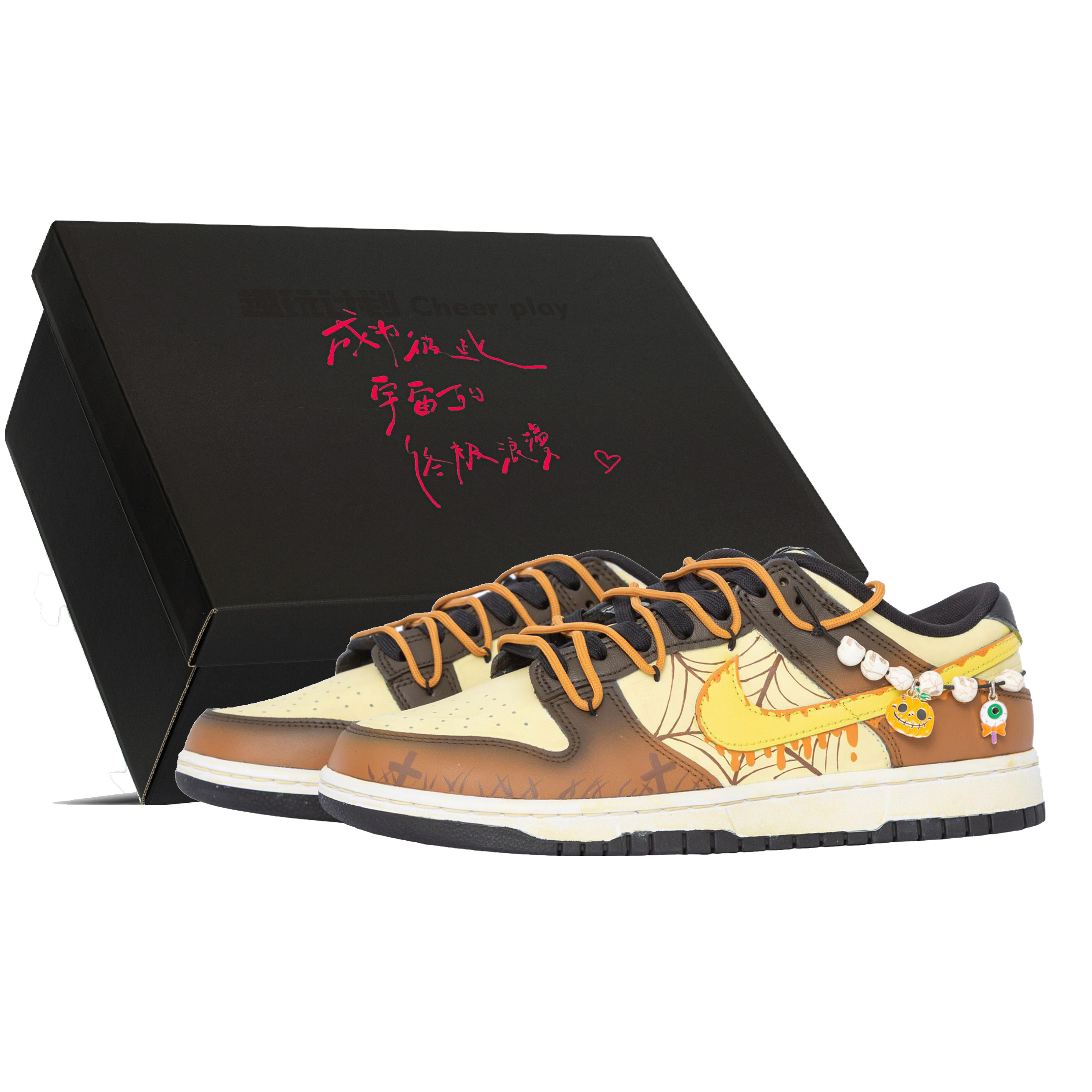 Buy Nike Dunk Low 'Halloween Calabaza Cráneo Murciélago Araña Gótico Vintage' FD1232-001-481308