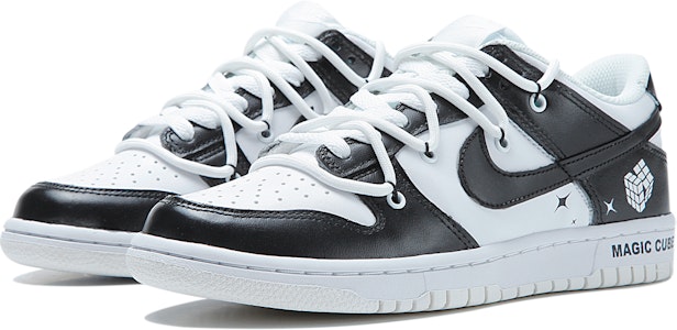 Nike Dunk Low 'Magic Cube Hitam Putih' DH9765-100-466280 Lookbook Nike Dunk Low 'Magic Cube Hitam Putih' DH9765-100-466280