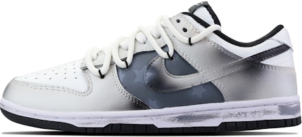 【定制球鞋】 Nike Dunk Low 星际浩劫 未来幻境 preppy 金屬 潮流 防滑耐磨 低筒 板鞋 GS 銀灰 Order 【定制球鞋】 Nike Dunk Low 星际浩劫 未来幻境 preppy 金屬 潮流 防滑耐磨 低筒 板鞋 GS 銀灰