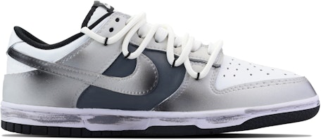 【定制球鞋】 Nike Dunk Low 星际浩劫 未来幻境 preppy 金屬 潮流 防滑耐磨 低筒 板鞋 GS 銀灰 Lookbook 【定制球鞋】 Nike Dunk Low 星际浩劫 未来幻境 preppy 金屬 潮流 防滑耐磨 低筒 板鞋 GS 銀灰