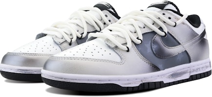 【定制球鞋】 Nike Dunk Low 星际浩劫 未来幻境 preppy 金屬 潮流 防滑耐磨 低筒 板鞋 GS 銀灰 Shop 【定制球鞋】 Nike Dunk Low 星际浩劫 未来幻境 preppy 金屬 潮流 防滑耐磨 低筒 板鞋 GS 銀灰