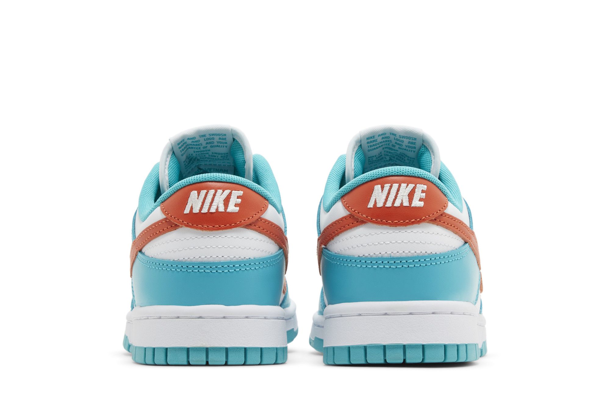 Details for Nike Dunk Low ''Miami Dolphins'' - Édition spéciale Aqua et Orange DV0833-102
