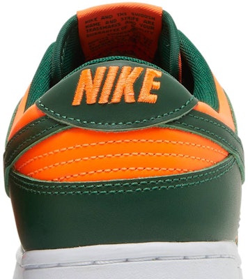Nike Dunk Low 'Miami Hurricanes' DD1391-300 Sizing Nike Dunk Low 'Miami Hurricanes' DD1391-300