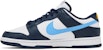 Nike Dunk Low 'Midnight Navy University Blue' Lelaki Wanita FN7800-400