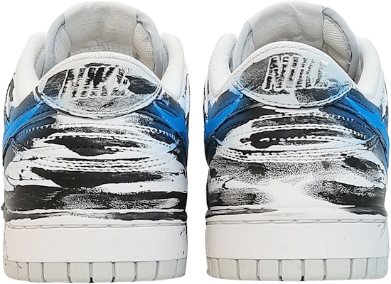 【定製球鞋】Nike Dunk Low「Neutral Grey」藍毒液 超級英雄 防滑減震 低幫 板鞋 GS 黑白藍 Purchase 【定製球鞋】Nike Dunk Low「Neutral Grey」藍毒液 超級英雄 防滑減震 低幫 板鞋 GS 黑白藍