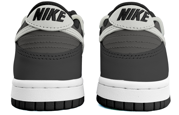 Shop 【客製球鞋】 Nike Dunk Low 夜行者 黑灰 潮流 百搭 解構鞋帶 經典休閒 防滑耐磨 低筒 板鞋 GS 深灰色