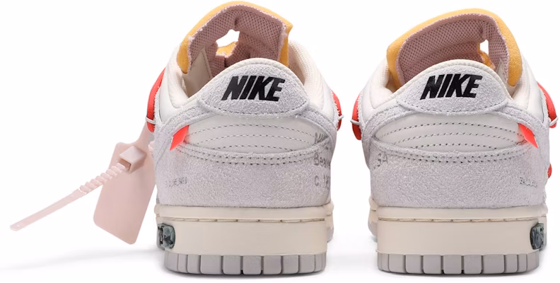 Nike Dunk Low 'Off-White Lot 33' Lelaki Wanita Kasut Sneakers DJ0950-118 Details for Nike Dunk Low 'Off-White Lot 33' Lelaki Wanita Kasut Sneakers DJ0950-118