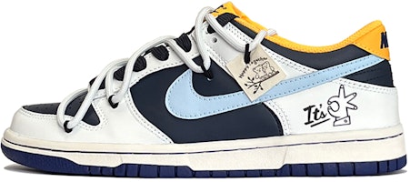 【訂製球鞋】Nike Dunk Low OKK 春夏系列 簡約 中性風 高街 低筒 板鞋 GS 白藍 Buy 【訂製球鞋】Nike Dunk Low OKK 春夏系列 簡約 中性風 高街 低筒 板鞋 GS 白藍