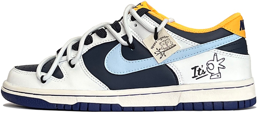 【訂製球鞋】Nike Dunk Low OKK 春夏系列 簡約 中性風 高街 低筒 板鞋 GS 白藍 Buy 【訂製球鞋】Nike Dunk Low OKK 春夏系列 簡約 中性風 高街 低筒 板鞋 GS 白藍