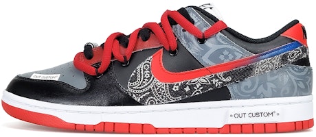 【訂製球鞋】 Nike Dunk Low 美式 街頭 佩斯利 腰果花 復古 暗紋 解構 低筒 板鞋 男女同款 黑灰白紅 Buy 【訂製球鞋】 Nike Dunk Low 美式 街頭 佩斯利 腰果花 復古 暗紋 解構 低筒 板鞋 男女同款 黑灰白紅
