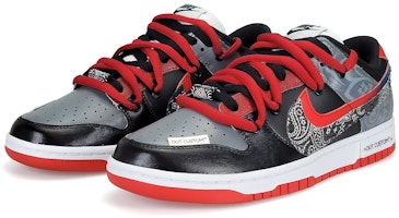 【訂製球鞋】 Nike Dunk Low 美式 街頭 佩斯利 腰果花 復古 暗紋 解構 低筒 板鞋 男女同款 黑灰白紅 Lookbook 【訂製球鞋】 Nike Dunk Low 美式 街頭 佩斯利 腰果花 復古 暗紋 解構 低筒 板鞋 男女同款 黑灰白紅