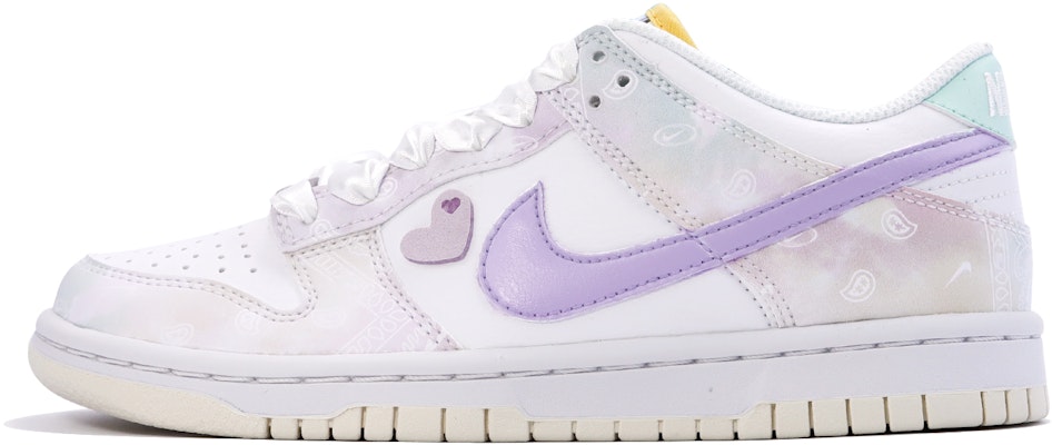 【定制球鞋】 Nike Dunk Low 佩斯利印花 許願精靈 腰果花 夢幻 少女心 低幫 板鞋 GS 粉綠色 Buy 【定制球鞋】 Nike Dunk Low 佩斯利印花 許願精靈 腰果花 夢幻 少女心 低幫 板鞋 GS 粉綠色