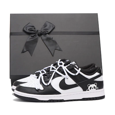 Nike Dunk Low 'Panda Chestnut Gift Box Deconstructed'