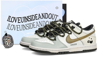 【定制球鞋】Nike Dunk Low 小熊貓 生椰拿鐵 戶外 潑墨做舊 中國風 解構 低幫 板鞋 男款 灰白 Buy 【定制球鞋】Nike Dunk Low 小熊貓 生椰拿鐵 戶外 潑墨做舊 中國風 解構 低幫 板鞋 男款 灰白