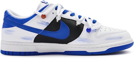 【訂製球鞋】Nike Dunk Low 811製造 一抹藍 仿古“點翠” 清新雅致 防滑耐磨 低幫 板鞋 男款 孔雀藍白 Order 【訂製球鞋】Nike Dunk Low 811製造 一抹藍 仿古“點翠” 清新雅致 防滑耐磨 低幫 板鞋 男款 孔雀藍白