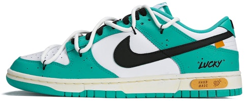 Nike Dunk Low 'Pixel Firepower Lucky Garden Deconstructed Shoelaces' DV0833-101-462346 Nike Dunk Low 'Pixel Firepower Lucky Garden Deconstructed Shoelaces' DV0833-101-462346