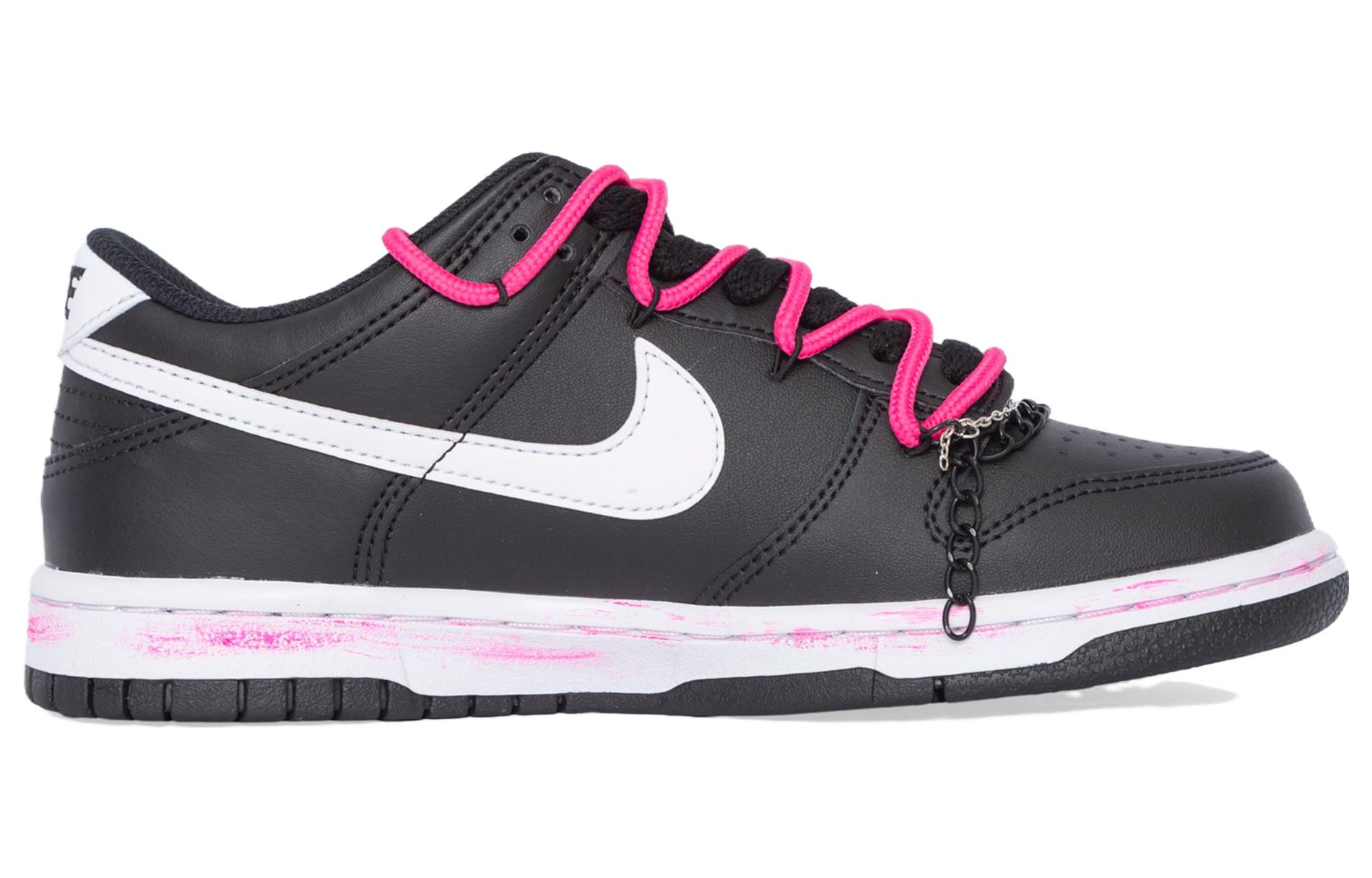 Lookbook 【定製球鞋】Nike Dunk Low 迷幻蝴蝶 少女感 螢光 漸變 做舊 塗鴉 百搭 禮盒 低幫 板鞋 GS 黑粉