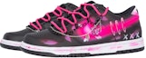 Shop 【定製球鞋】Nike Dunk Low 迷幻蝴蝶 少女感 螢光 漸變 做舊 塗鴉 百搭 禮盒 低幫 板鞋 GS 黑粉