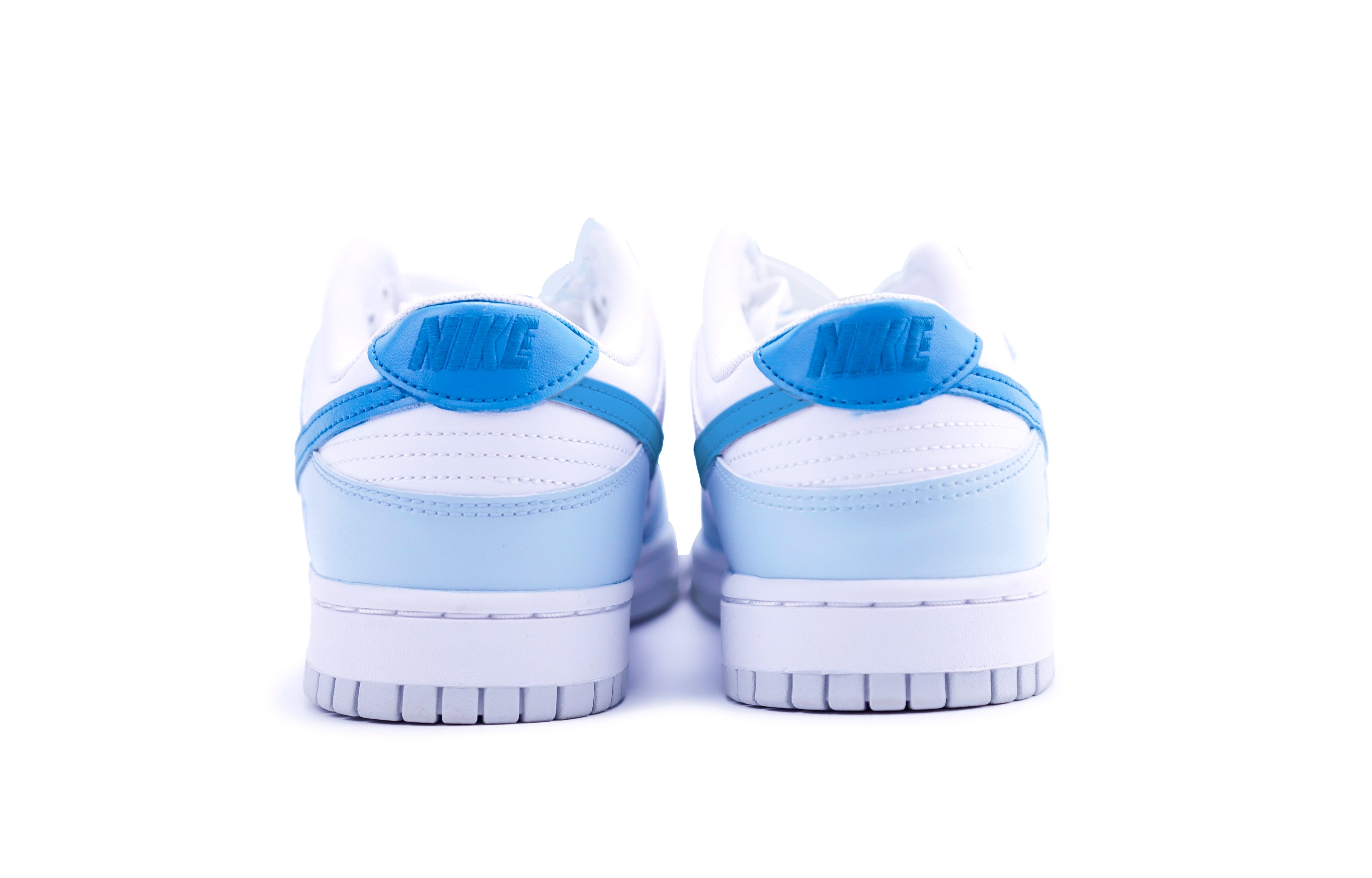 Shop 【定製球鞋】 Nike Dunk Low Pure Platinum 藍色蜜語 夢幻 少女 情侶 防滑減震耐磨 低筒 板鞋 男款 白藍