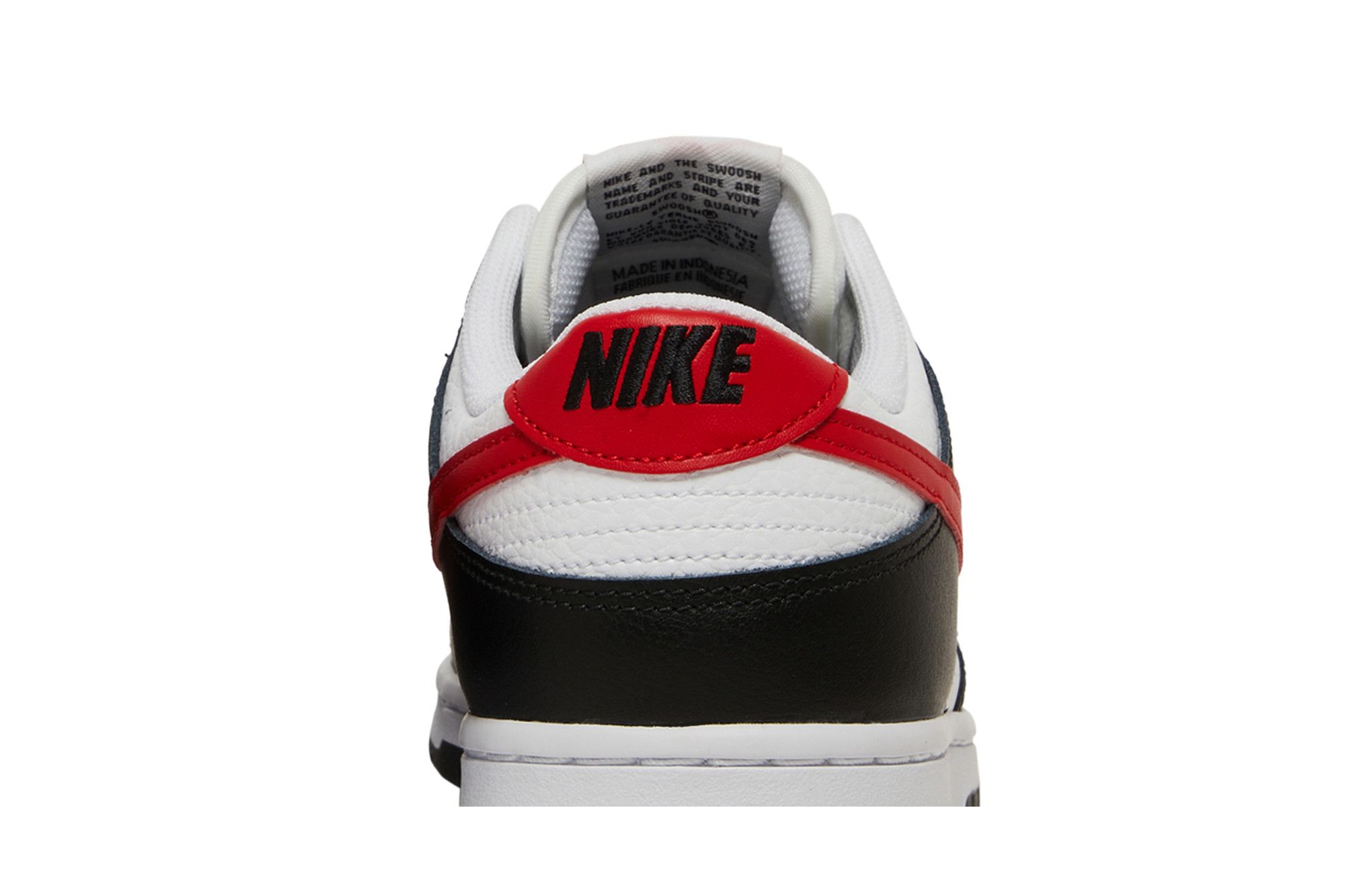 Cheap Nike Dunk Low 'Panda con Swoosh Rojo' FB3354-001