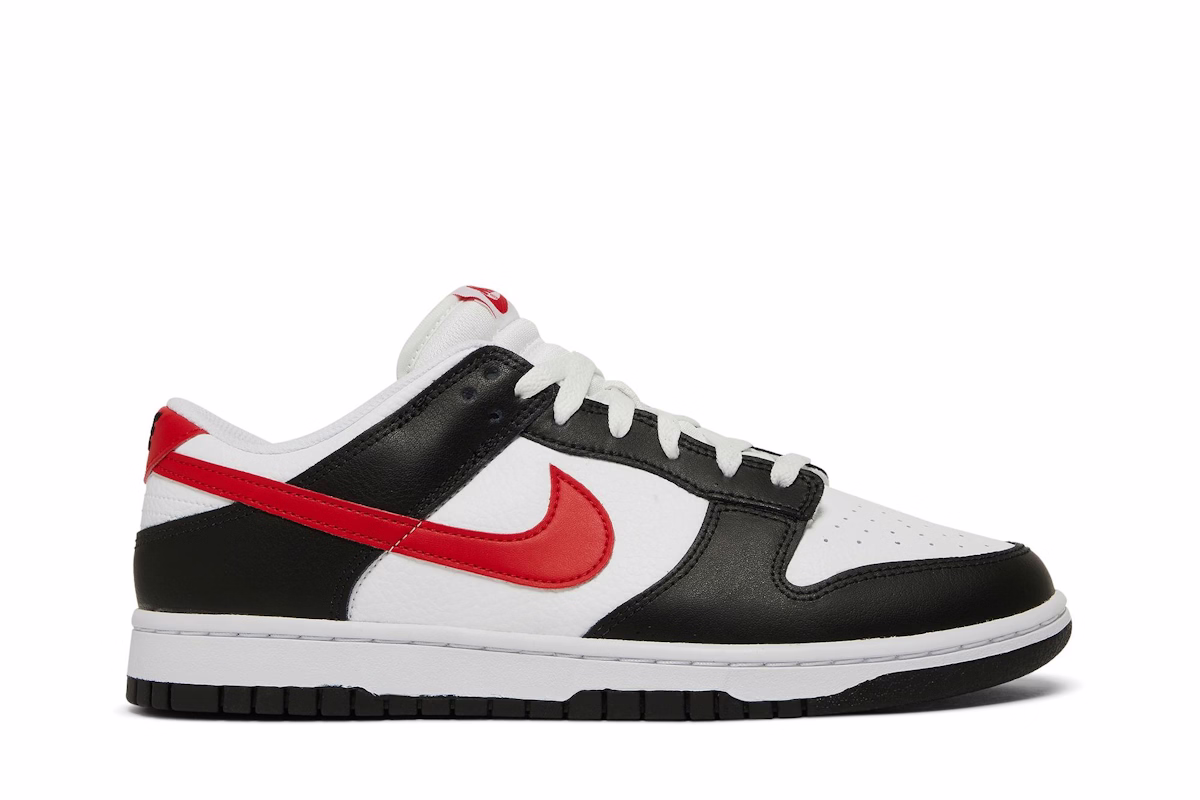 Nike Dunk Low 'Red Swoosh Panda' FB3354-001