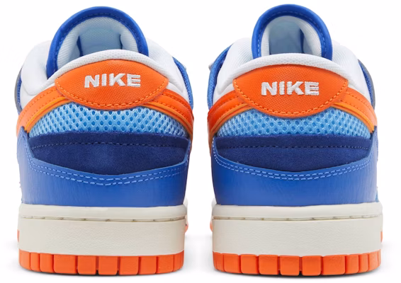 Nike Dunk Low 'Scrap Knicks' DM0128-100 Details for Nike Dunk Low 'Scrap Knicks' DM0128-100
