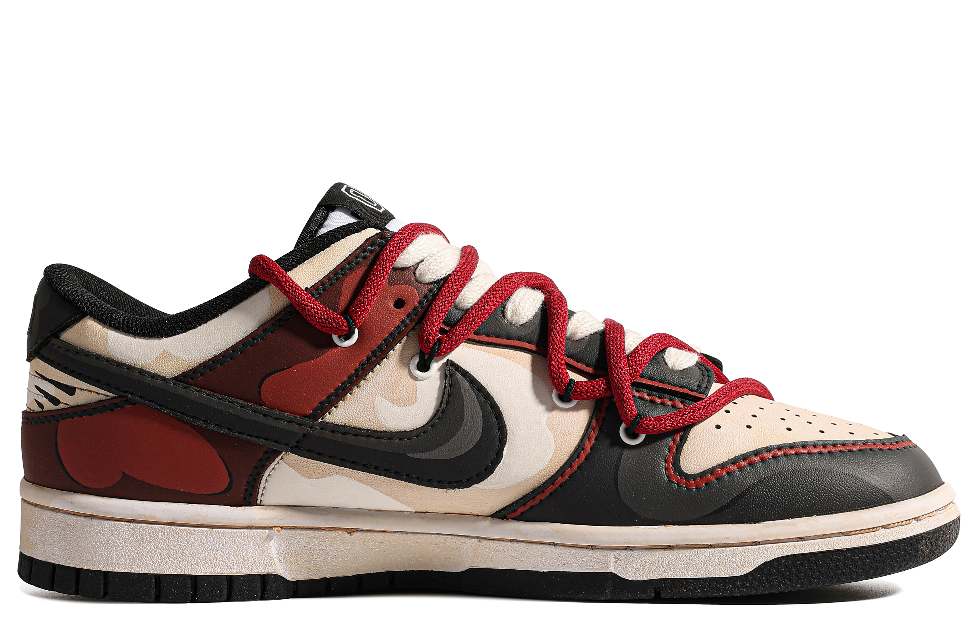 Nike Dunk Low 'SHOHOKU Black Red' 圖 3