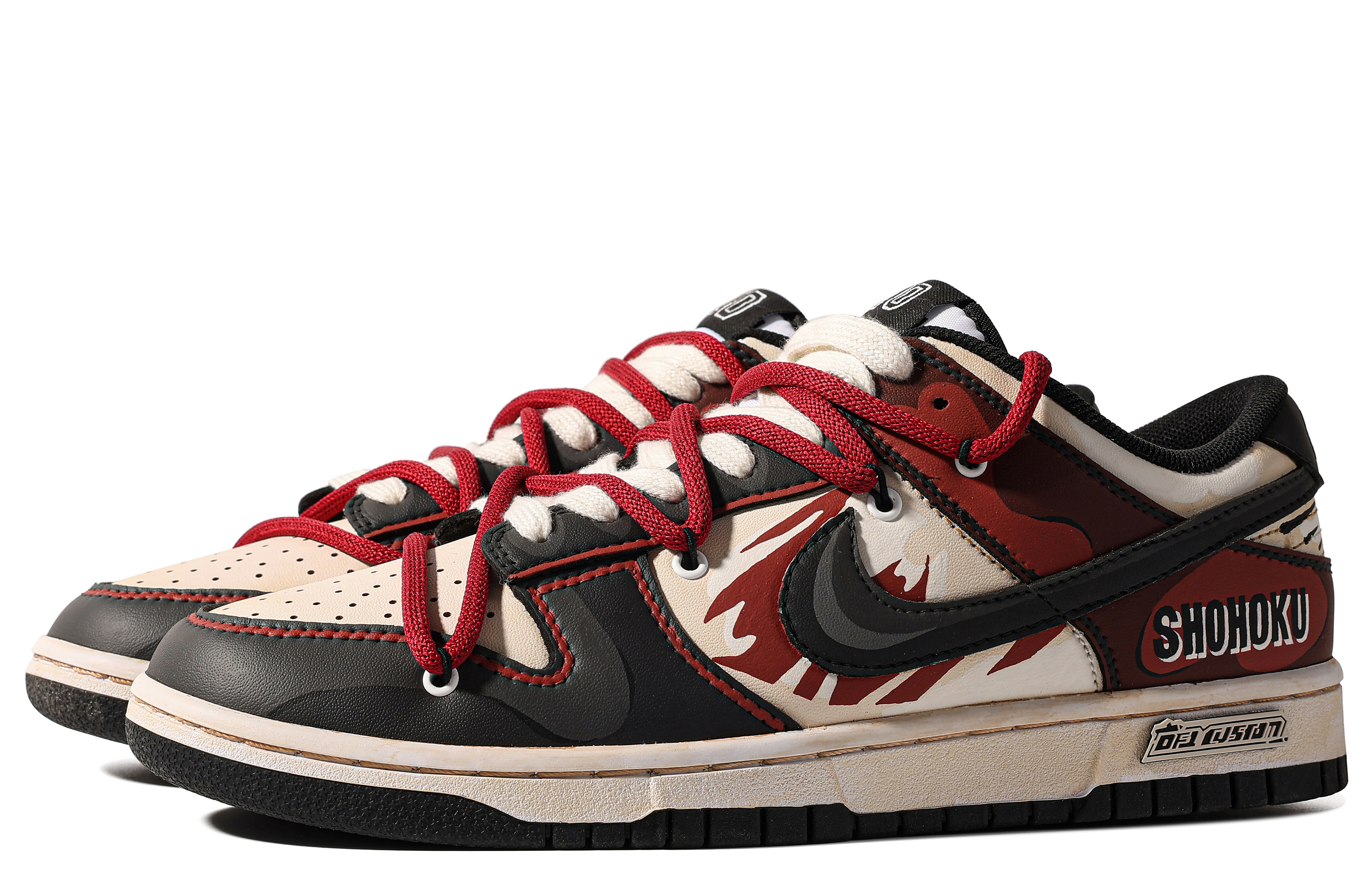 Nike Dunk Low 'SHOHOKU Black Red' 圖 4