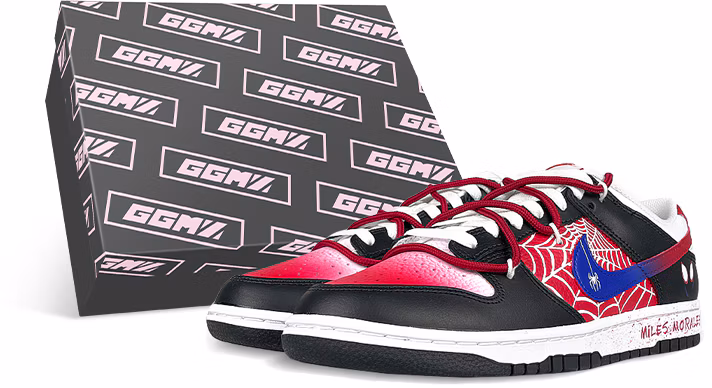 Spider Reverse Dunks Nike Dunk Low 'Spider- Gradient Deconstructed' FB3354-001-457666 ...