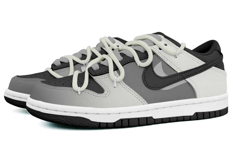Lookbook 【定製球鞋】Nike Dunk Low 星辰漫步 防滑減震 低幫 板鞋 男款 黑灰